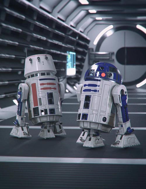 Sci-Fi Western Rebel Droids