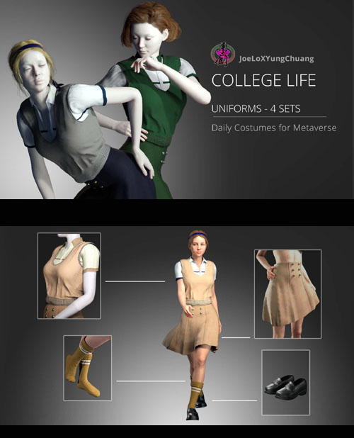 College Life - 4 Set Uniforms