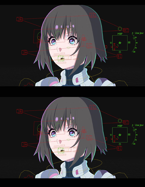 Cyberpunk Anime Girl Blender Rig - EMILY