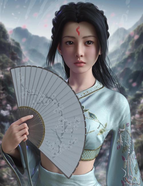 Vo Xiao Mei Character and Hair for Genesis 9