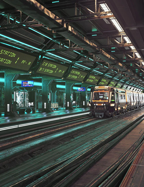 XI Cyberpunk Metro Station