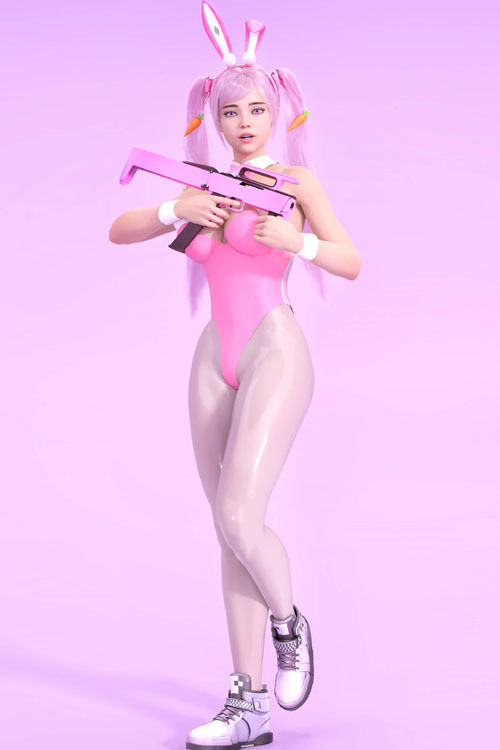 Wonderland Bunny Alice for Genesis 8 Female