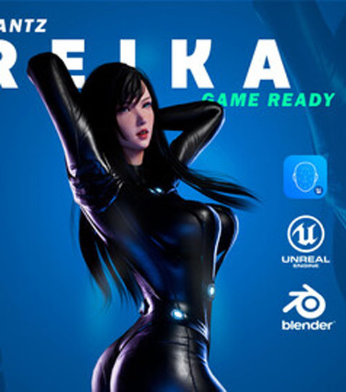 Reika - Gantz / 3D Blender Model - Unreal Engine 5 Project