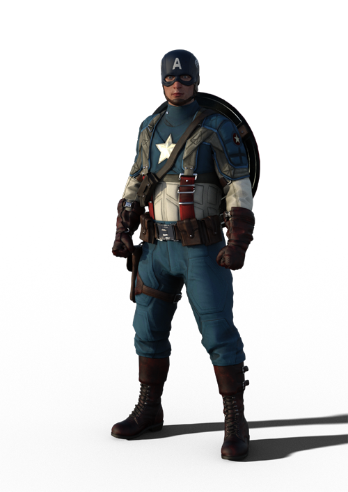 MCU Captain America: The First Avenger Outfit for G8M