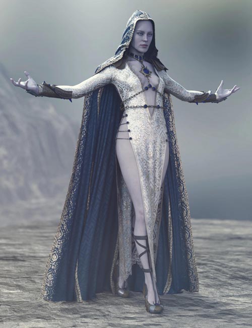 Royal Mage Outfit for Genesis 9 Texture Add-On