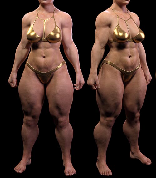 Muscle Mommy 2: Morphs for G8F