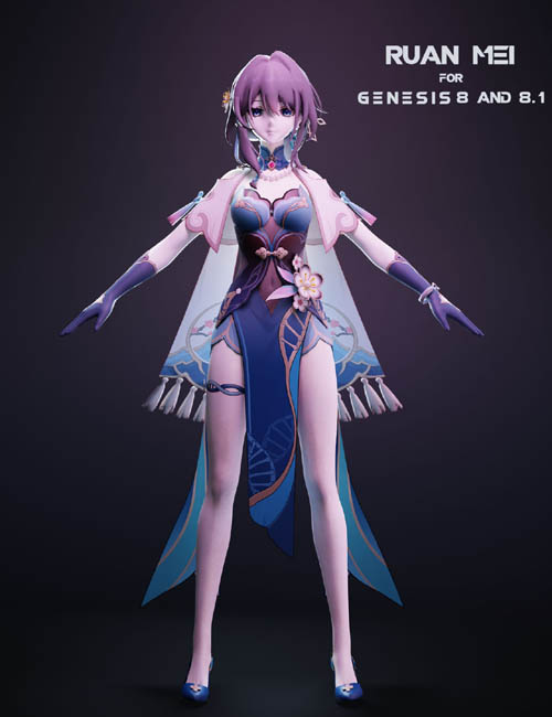 Ruan Mei For Genesis 8 and 8.1 Female