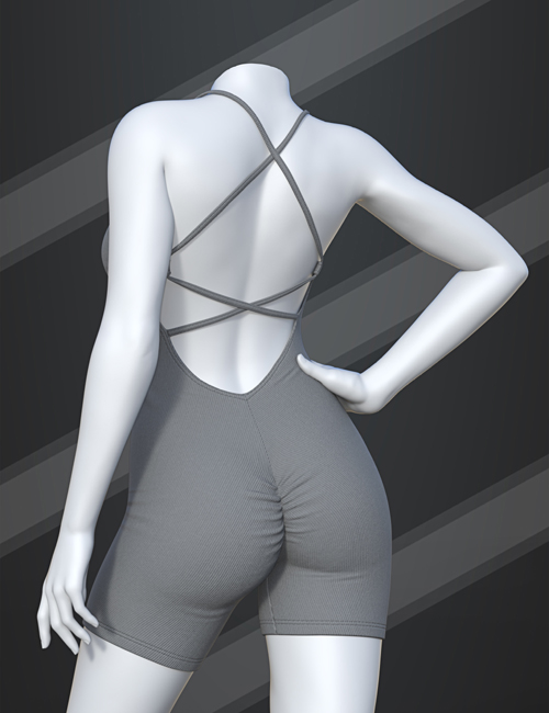 dForce SU Fitness Suit for Genesis 9, 8.1, and 8 Female