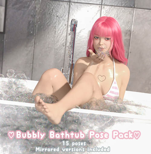 Bubbly Bathtub Pose Pack
