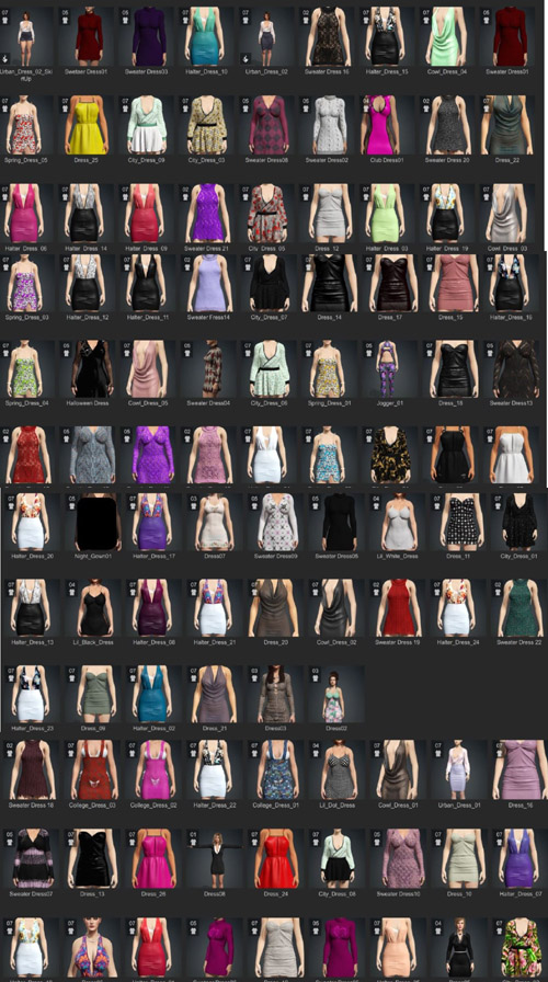 Daz to CC4/IC8 Dress Pack (Reallusion)