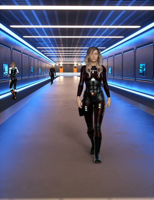Sci-Fi Starship Corridor Volume 2