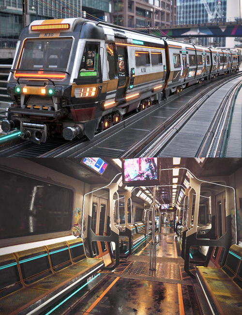 XI Cyberpunk Metro Train