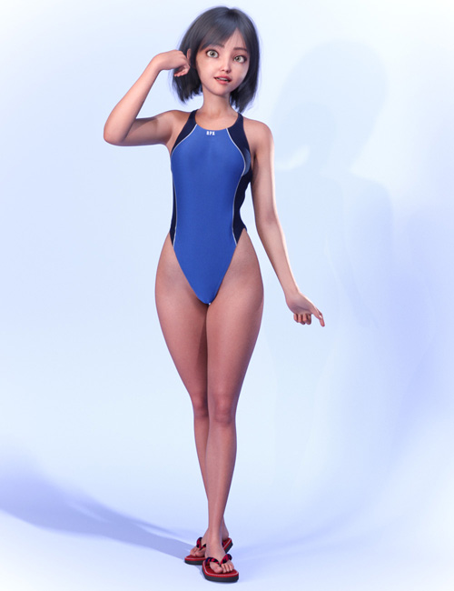 dForce High Cut Swimwear for Genesis 9