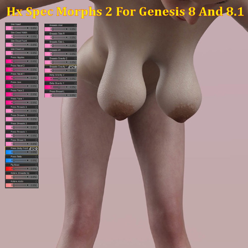 HX Special Morphs 2 for Genesis 8 and 8.1 Female