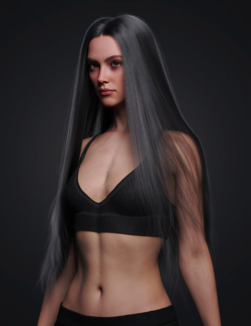 dForce Long Hair for Genesis 9