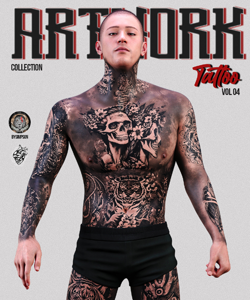 Artwork Tattoo Collection Vol 04 for Genesis 9