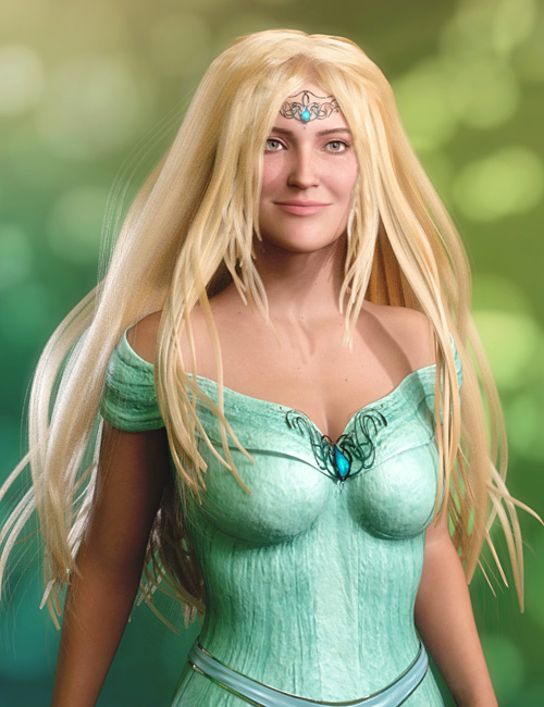 dForce Fantasy Long Hair for Genesis 9