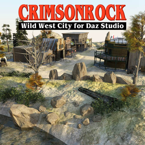 Crimsonrock Wild West City for DS Iray