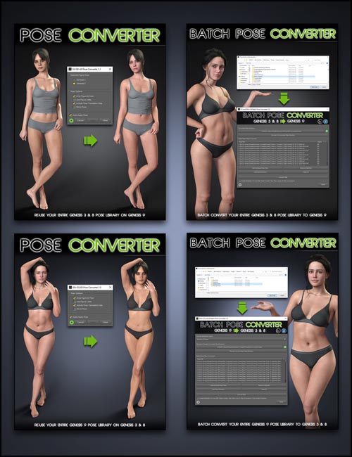 Genesis 9 Pose Converter Bundle