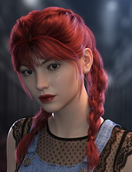 ALO Eurybia Hair for Genesis 9, 8 and 8.1 Female