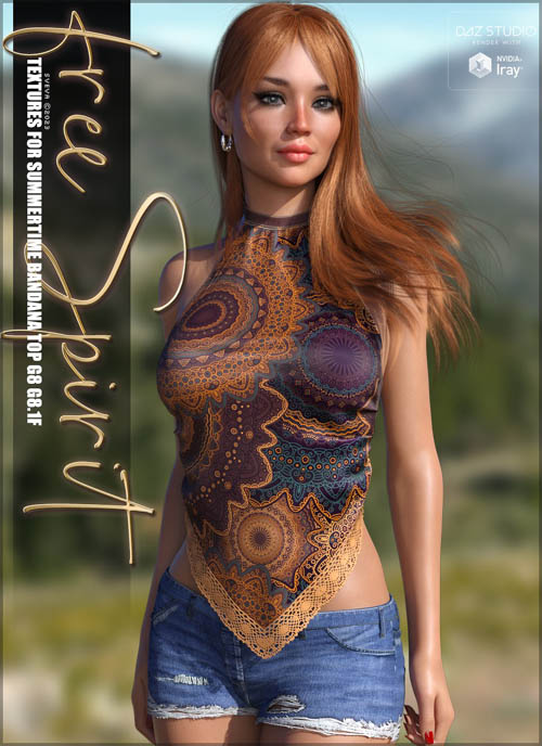 Free Spirit Textures for dForce Summertime Bandana Top