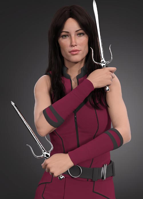 Elektra for Genesis 8 Female