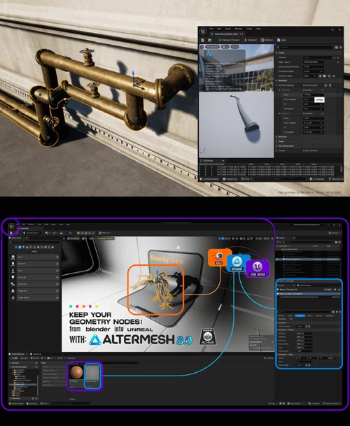 AlterMesh - Geometry Nodes in Unreal