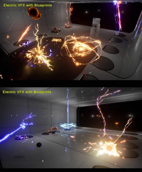 Unreal Engine Electric FX with Blueprint