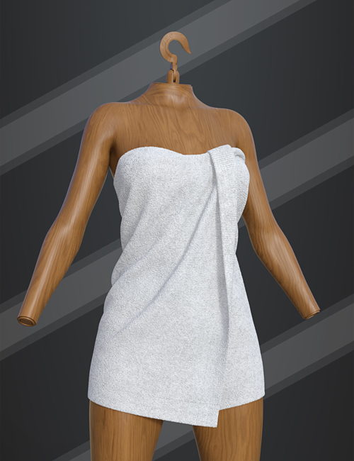 dForce SU Towels for Genesis 9, 8.1, and 8 Female