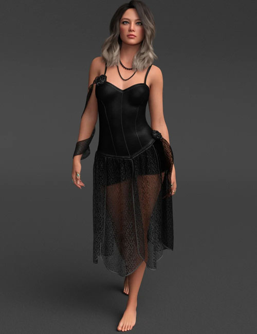 dForce Xanah Dress for Genesis 9