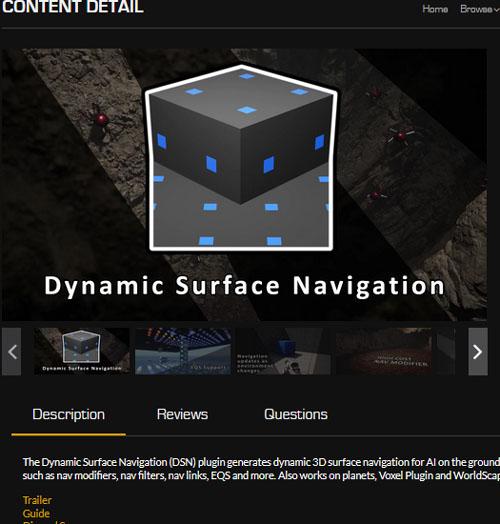 Dynamic Surface Navigation