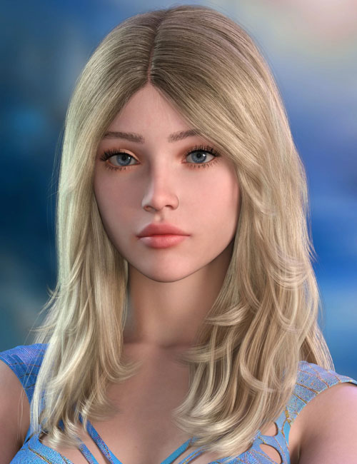 ALO Rosanna Hair and Roses for Genesis 9, 8 and 8.1 Female