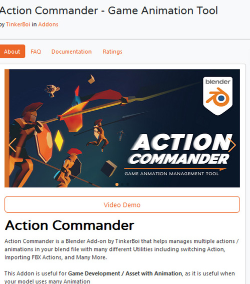 Action Commander - Game Animation Tool