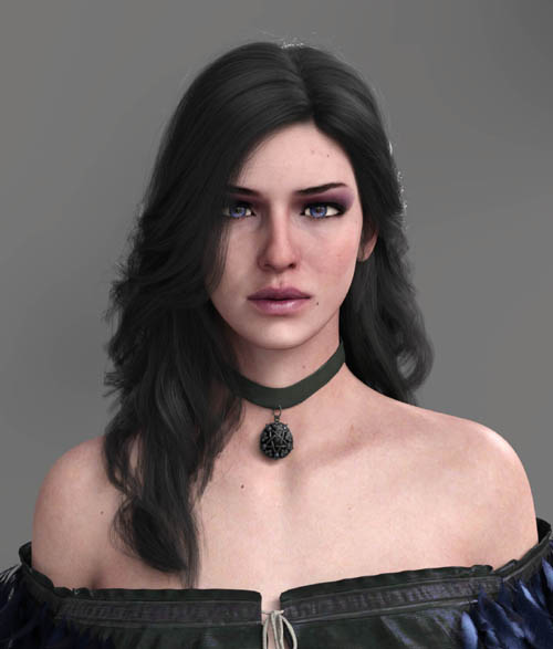 Yennefer Hair for Genesis 8/8.1 Female