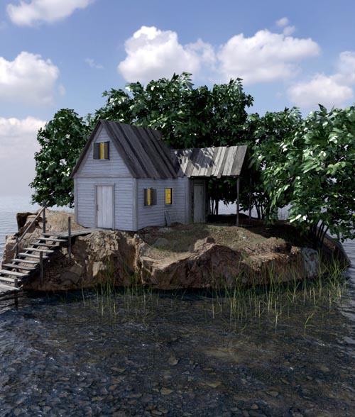 Mysterious island for DAZ and Poser