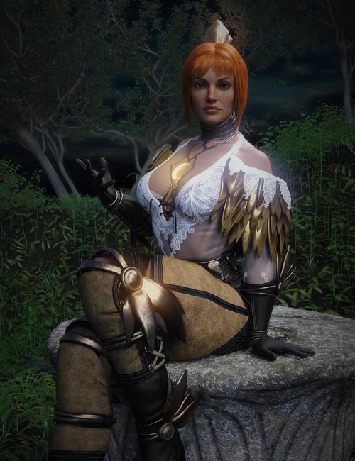 Arcane Druid Outfit for Genesis 8, 8.1 and 9 Females