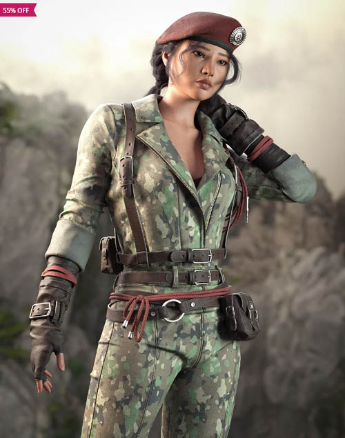 Militar Girl HD Outfit Textures