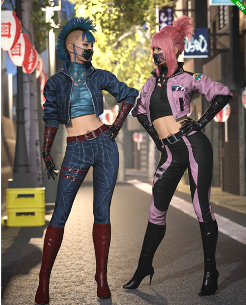 Urban Kunoichi Outfit Outfit Texture Add-On