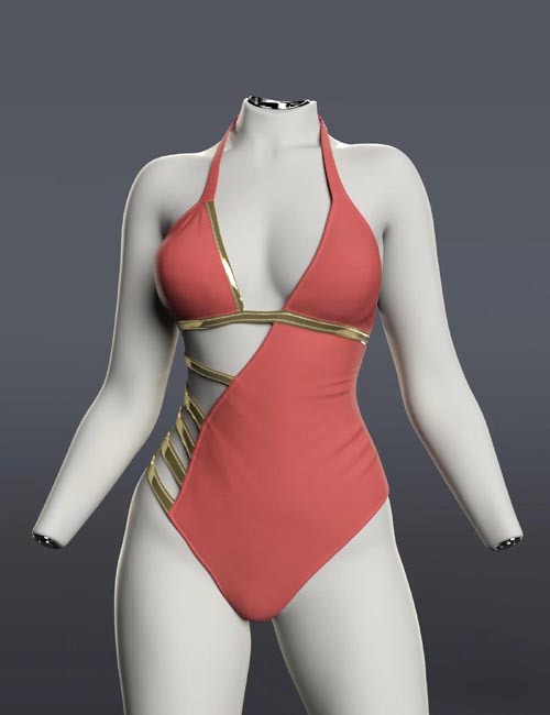 MK Golden Eclipse Swimsuit for Genesis 9,8,and 8.1 Female