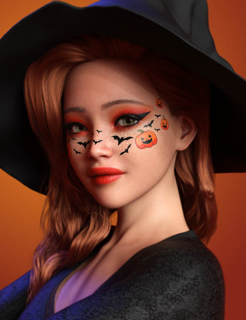 SE Simple Halloween Makeup for Genesis 9