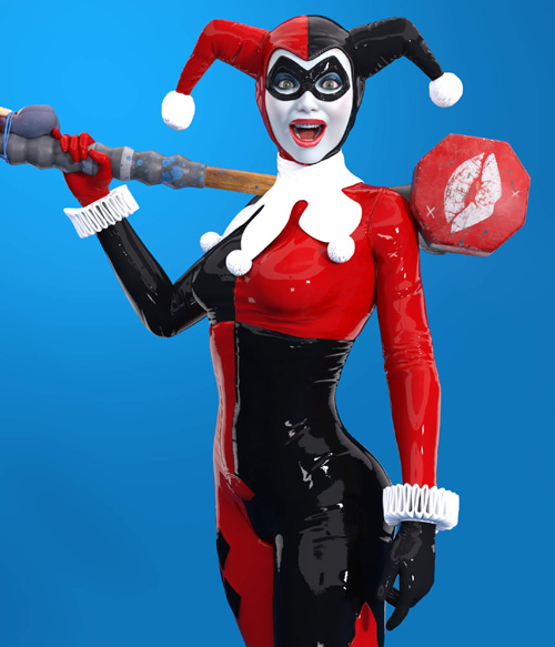 Classic Harley Quinn for Genesis 8 Female