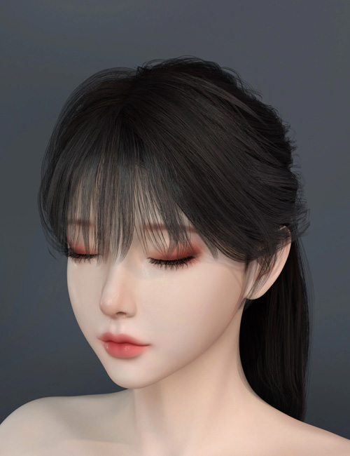 Noki Half-Up Bun with Bangs for Genesis 9