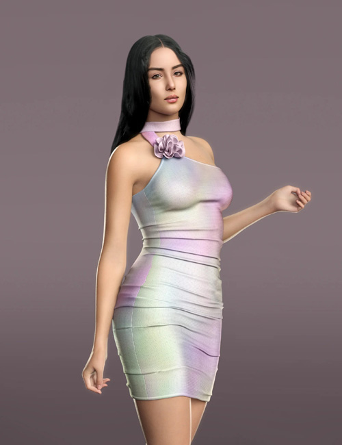 dForce MK Dancing Starlight Dress for Genesis 9