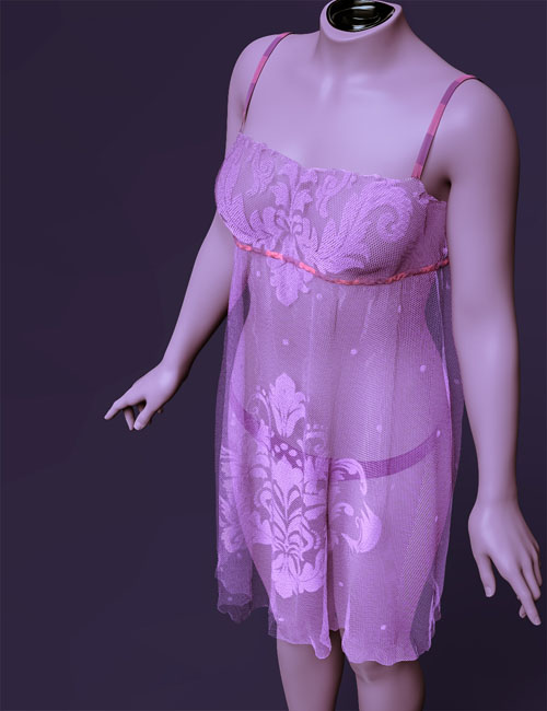 dForce Loki Nightie for Genesis 9, 8.1 and 8 Female