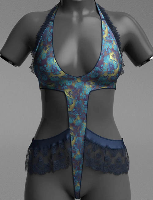 dForce Ruffle Swimsuit for Genesis 9