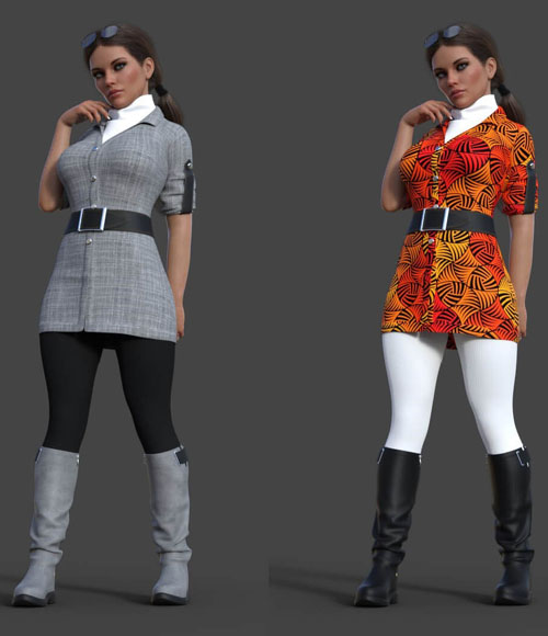 dForce Alice's Autumn Costume for Genesis 8 Female