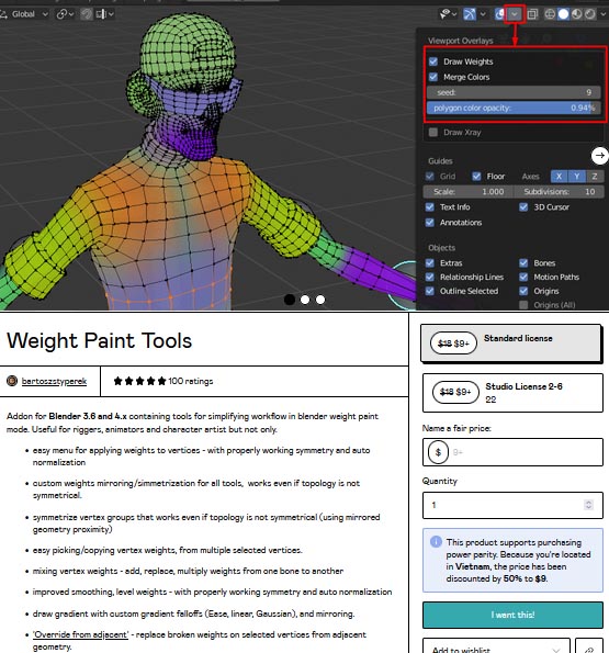 Weight Paint Tools