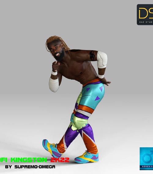 Kofi Kingston 2K22 for G8 Male