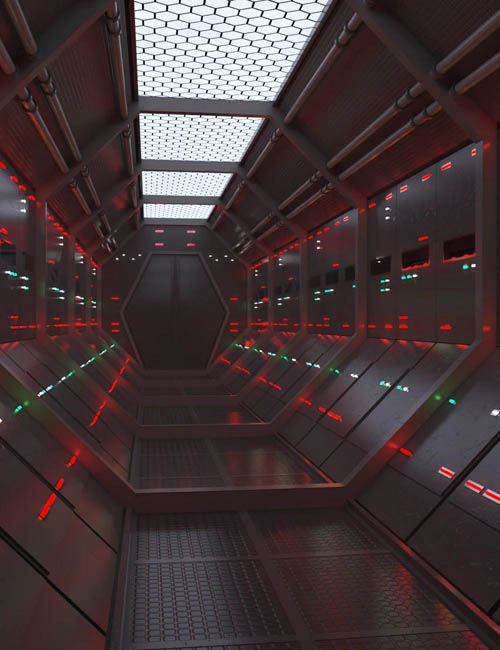 Sci-Fi Station Corridor