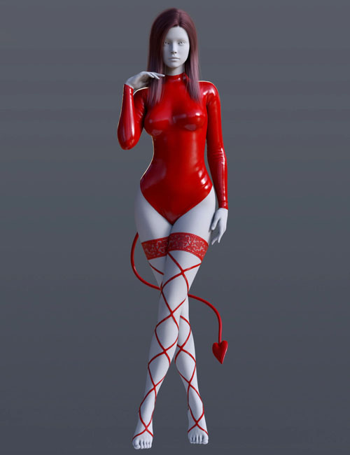 BS Sheer Succubus Bodysuit for Genesis 9